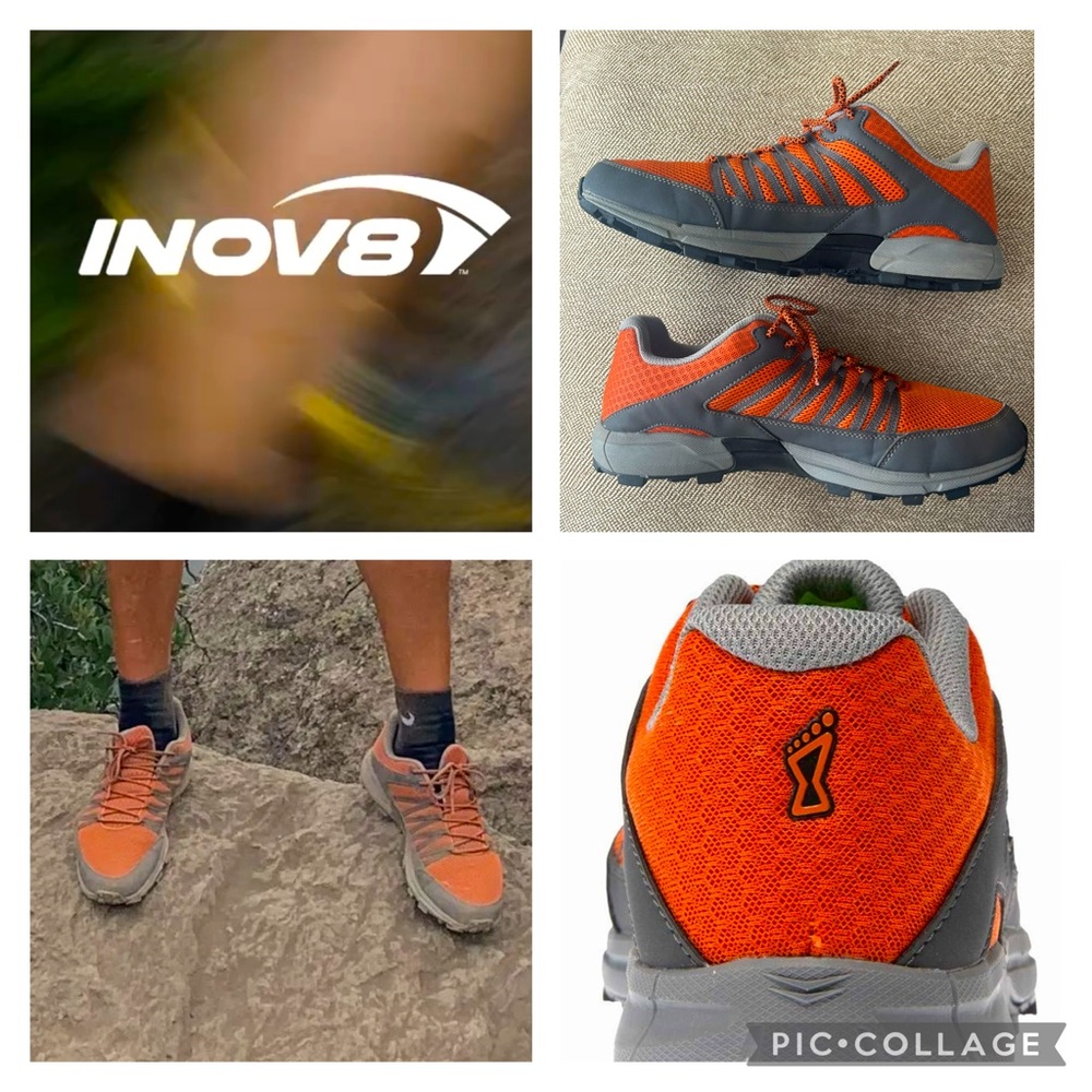 Inov8 Roclite 280 All Terrain Hiking Trail Shoe. Orange/Gray. Men’s Sz 10.5. EUC